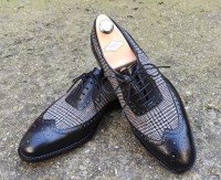 Black tweed bicolor oxfords by rozsnyai handmade shoes 333-20 (2)